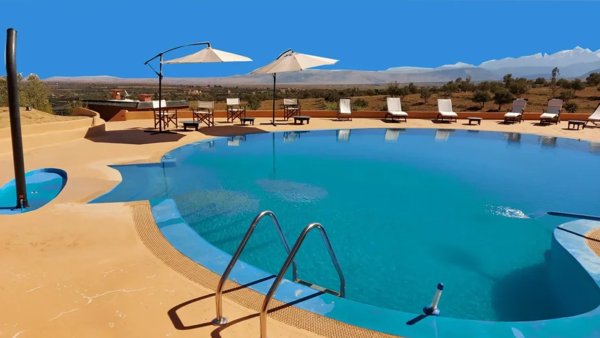 Discover Atlas Ecosite, a sustainable mountain retreat in Amizmiz. Stay in eco-friendly rooms or Saharan tents at 1200m altitude with stunning views.